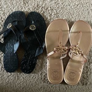 2 pairs of Tory burch sandals